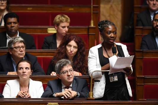 La députée (La France insoumise) de Paris, Danièle Obono, à l’Assemblée nationale le 24 octobre.