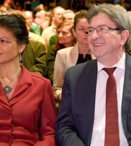 Jean-Luc Mélenchon et Sahra Wagenknecht