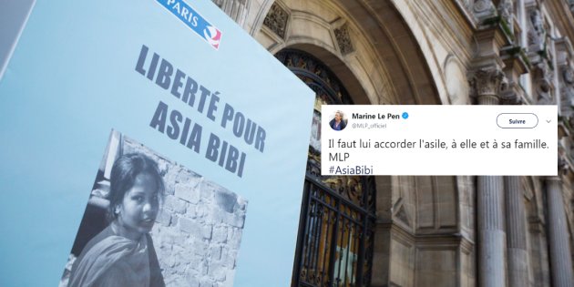 Asia Bibi libre, Marine Le Pen demande l
