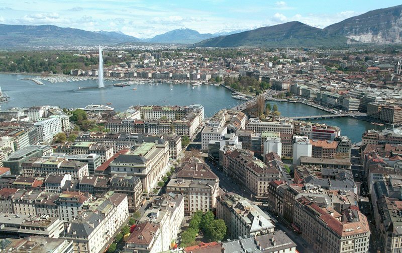 CC 3.0/MadGeographer | Vue générale de la ville de Genève en Suisse. (Image d