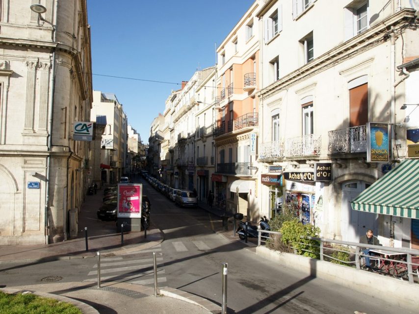 Une partie de la rue de Verdun, à Montpellier.