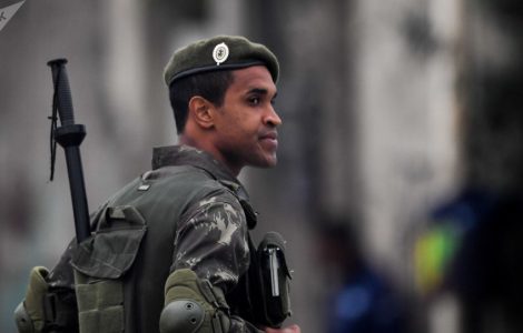 Un militaire brésilien