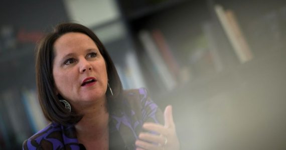 Johanna Rolland à Nantes en décembre.
