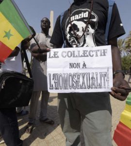 Manifestation à Dakar en 2015 contre la légalisation de l’avortement et de l’homosexualité.