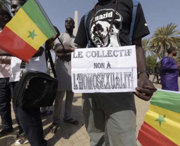 Manifestation à Dakar en 2015 contre la légalisation de l’avortement et de l’homosexualité.