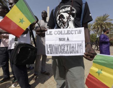 Manifestation à Dakar en 2015 contre la légalisation de l’avortement et de l’homosexualité.