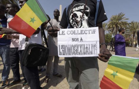 Manifestation à Dakar en 2015 contre la légalisation de l’avortement et de l’homosexualité.
