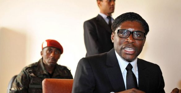Teodorin Teodoro Obiang Nguema, ici le 24 janvier 2012 en Guinée Équatoriale, a été condamné en appel à une peine plus lourde qu’en première instance.