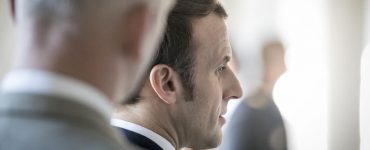 Emmanuel Macron à l’École de guerre, le 7 février 2020.