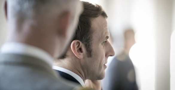 Emmanuel Macron à l’École de guerre, le 7 février 2020.