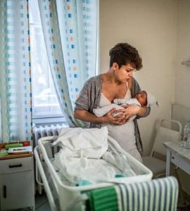 En janvier 2019, dans une maternité de Budapest.