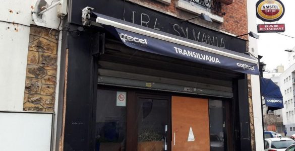 Aubervilliers, février 2020. Le Transilvania est resté fermé depuis l’incendie criminel dans lequel une serveuse avait péri dans les flammes.