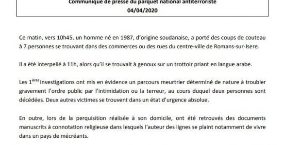 Communiqué du PNAT - Aucun(e)