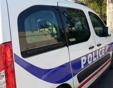 Un véhicule de la police nationale, à Romans-sur-Isère. Illustration