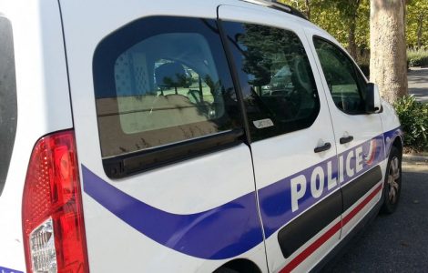 Un véhicule de la police nationale, à Romans-sur-Isère. Illustration