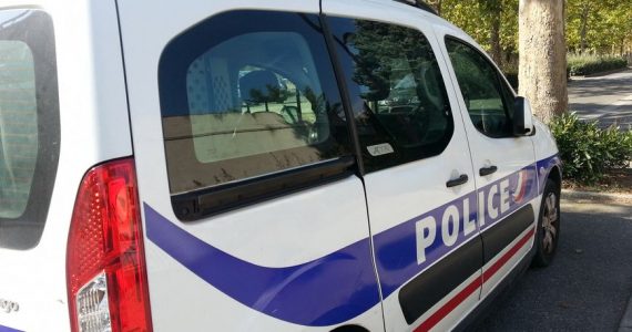 Un véhicule de la police nationale, à Romans-sur-Isère. Illustration