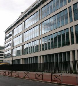 Le siège de la DGSI (Direction générale de la sécurité INtérieure) à Levallois Perret. (Hauts-de-Seine).