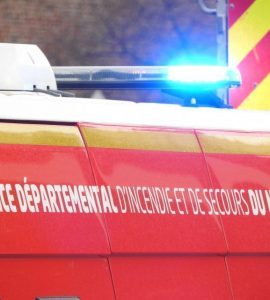 Les pompiers sont intervenus pour un accident entre une motocross et une voiture à Hem.