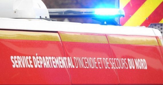 Les pompiers sont intervenus pour un accident entre une motocross et une voiture à Hem.