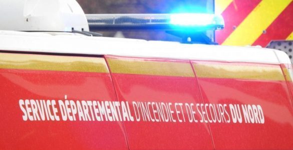 Les pompiers sont intervenus pour un accident entre une motocross et une voiture à Hem.