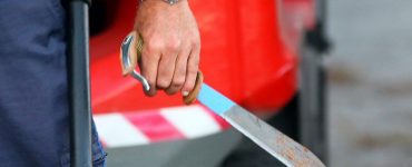 La machette a été retrouvée à proximité des deux hommes interpellés.