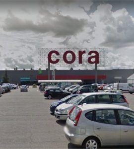’hypermarché Cora du Technopôle de Borny, à Metz (Moselle)