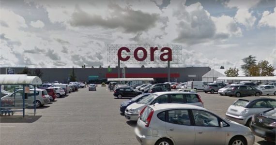 ’hypermarché Cora du Technopôle de Borny, à Metz (Moselle)