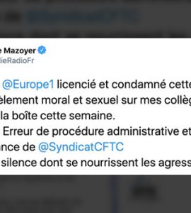 Fronde à Europe 1 contre le retour d'un harceleur
