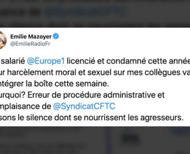 Fronde à Europe 1 contre le retour d'un harceleur