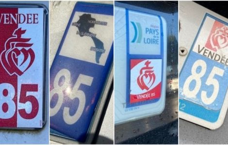 Les Vendéens vont devoir retirer le coeur rouge et blanc de leurs plaques d'immatriculations