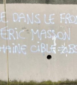 Lyon : un tag ciblant Eric Masson et la police du 8e arrondissement retrouvé ce lundi