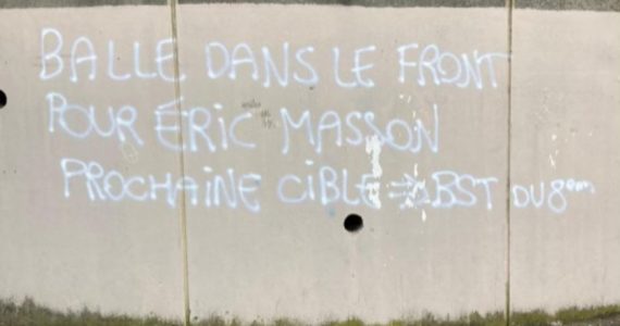 Lyon : un tag ciblant Eric Masson et la police du 8e arrondissement retrouvé ce lundi