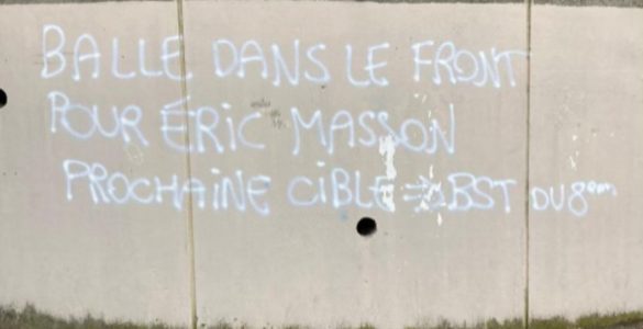 Lyon : un tag ciblant Eric Masson et la police du 8e arrondissement retrouvé ce lundi