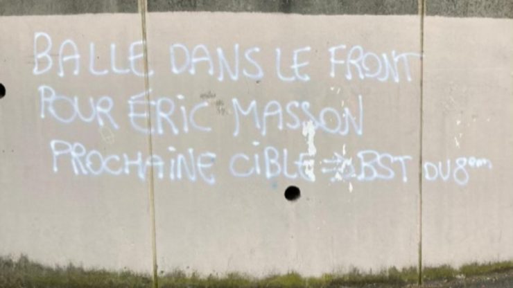 Lyon : un tag ciblant Eric Masson et la police du 8e arrondissement retrouvé ce lundi