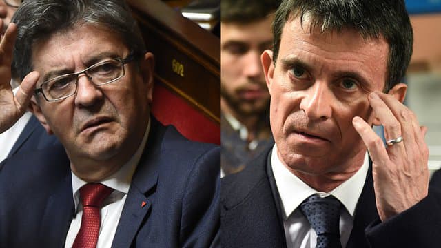 Valls appelle à ne pas voter pour une liste d'union avec LFI, Mélenchon dénonce du "post-franquisme"