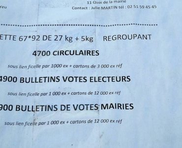 À l’Ile-d’Yeu, les déboires des documents de la campagne du Rassemblement national
