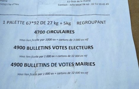 À l’Ile-d’Yeu, les déboires des documents de la campagne du Rassemblement national