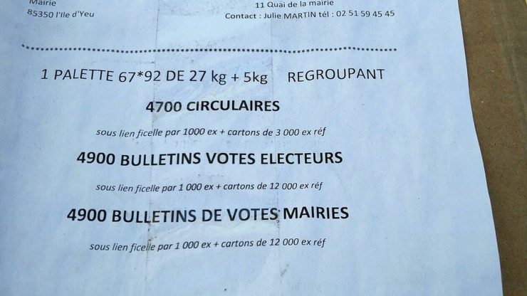 À l’Ile-d’Yeu, les déboires des documents de la campagne du Rassemblement national