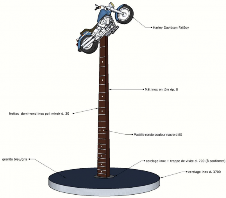 La statue Harley de Johnny Hallyday fait tousser les écologistes à Paris