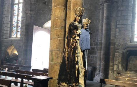 Statue de la Vierge dégradée par un feu à la basilique de Guingamp : « Un incendie volontaire »