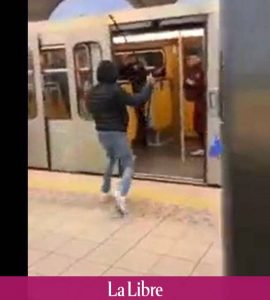 Bagarre entre bandes rivales dans la station de métro Osseghem (VIDEO)