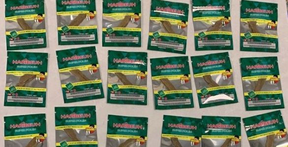 Des sachets de "Haribeuh" saisis lors d'une opération anti-drogue dans le Vaucluse