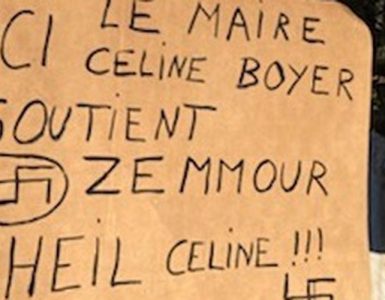 Des tags et des inscriptions injurieuses à Vindrac-Alayrac suite au soutien de la maire en faveur d'Eric Zemmour