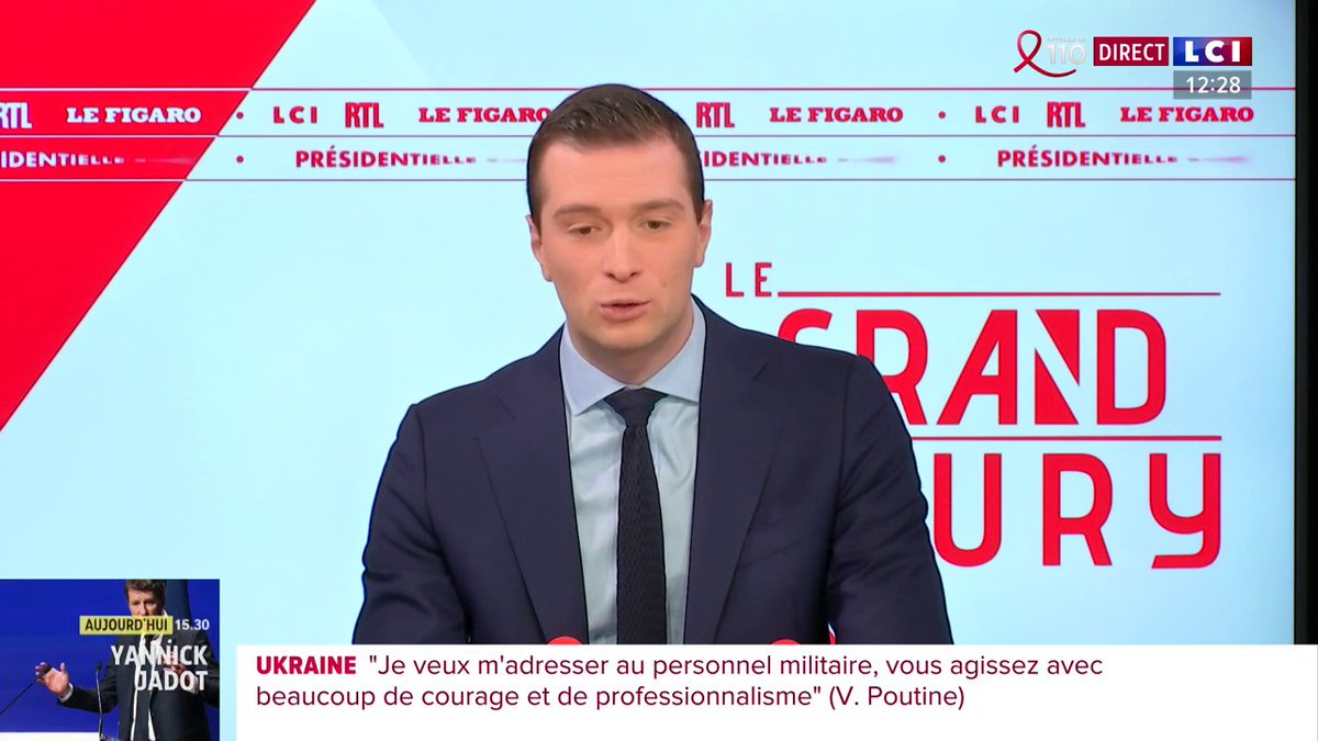 Jordan Bardella : “Jean-Luc Mélenchon veut submerger mon pays et régulariser tous les clandestins. J...