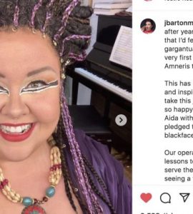 La mezzo Jamie Barton présente ses excuses pour avoir porté des tresses africaines dans Aida