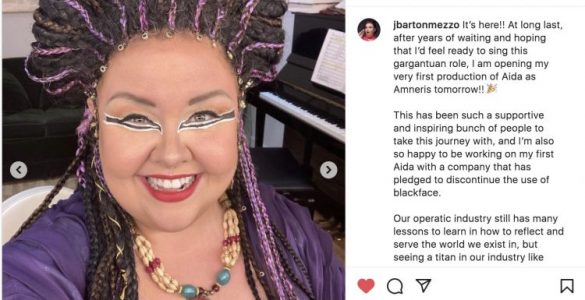 La mezzo Jamie Barton présente ses excuses pour avoir porté des tresses africaines dans Aida
