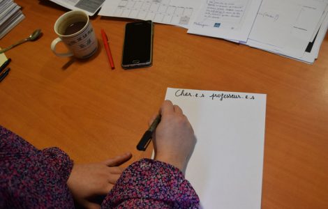 Elle dénonce l'utilisation de l'écriture inclusive au collège de Breteuil