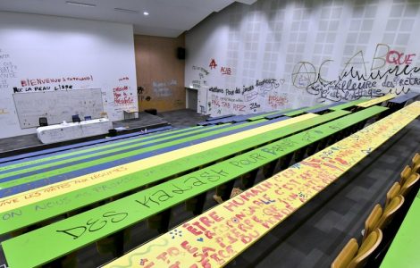 "Shoot Zemmour, bordélisons le pays, feu aux prisons" : le grand amphi de la fac du Mirail intégralement vandalisé