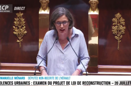 Emmanuelle Ménard évoque des « Français de papier », la gauche scandalisée