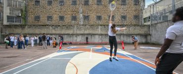 Le premier terrain de tennis de France en prison installé à la maison d'arrêt de Limoges